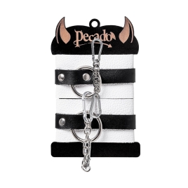 Бело-черные наручники Pecado