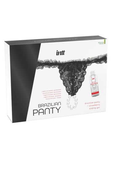 Трусики с бусинами и гелем INTT Sliding Gel