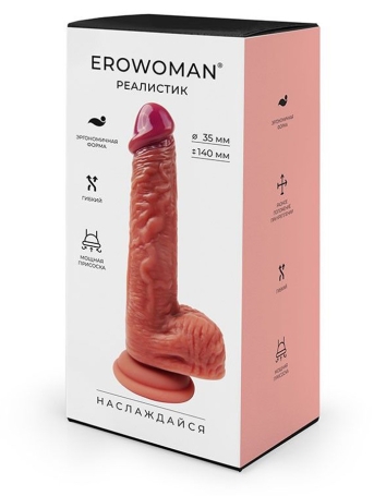 Фаллос реалистичный Erowoman Realistic